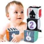 BLACK & WHITE SOFT ACTIVITY CUBES