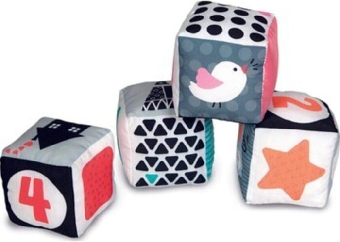 BLACK & WHITE SOFT ACTIVITY CUBES - Image 2