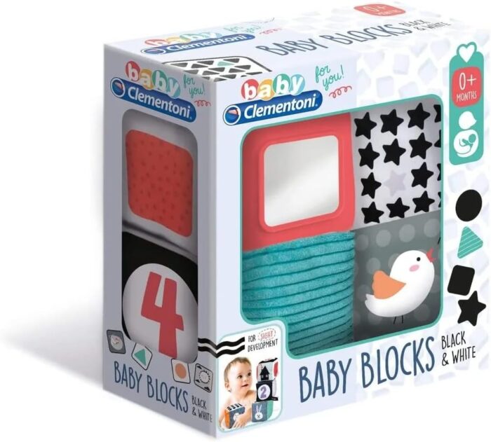 BLACK & WHITE SOFT ACTIVITY CUBES - Image 3