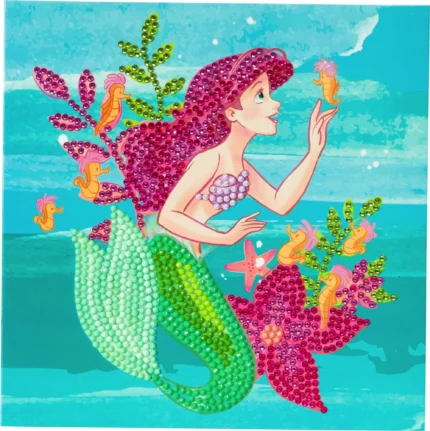 Ariel Crystal Art Greeting Card Kit 18x18cm