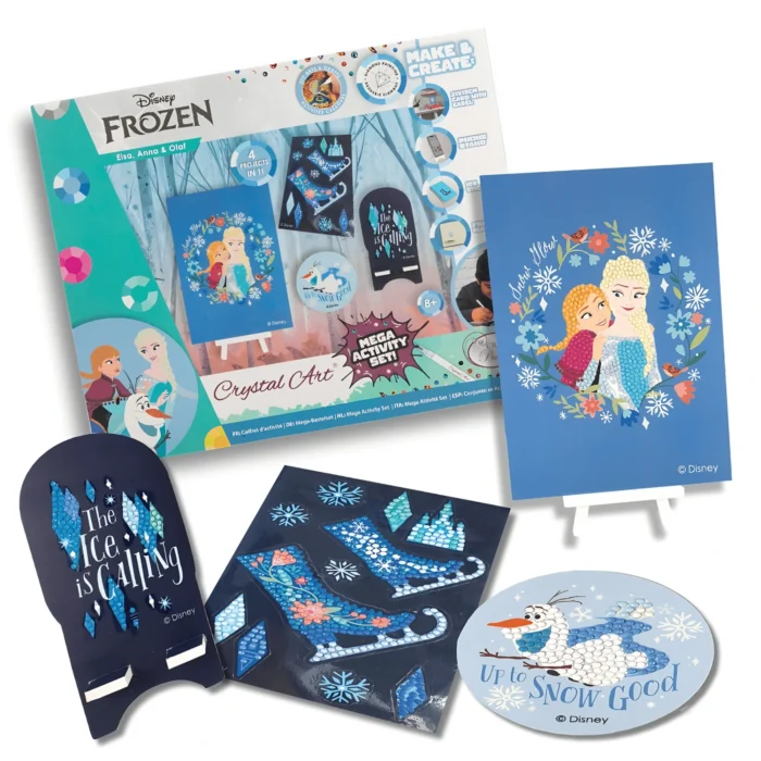 Elsa, Anna & Olaf Crystal Art Mega Activity Set