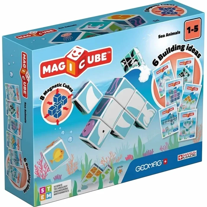 Geomag Magicube Sea Animals + Cards 11 Pcs