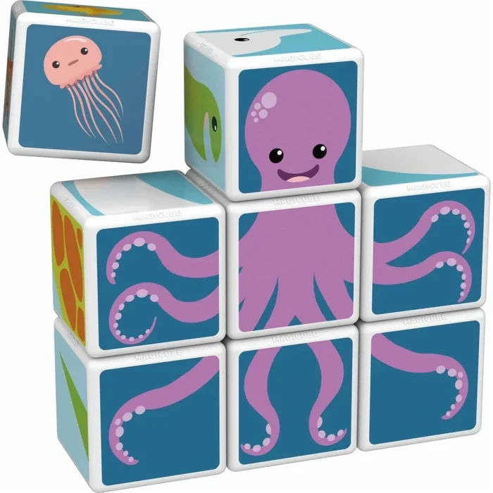 Geomag Magicube Sea Animals + Cards 11 Pcs