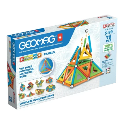 Geomag Supercolor Panels Recycled 78 Pcs