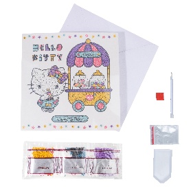 Hello Kitty, Greeting Crystal Art Card Kit