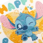 Stitch Happy Birthday Crystal Art Greeting Card Kit 18x18cm