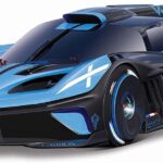 Bburago - 1:18 Bugatti Bolide – Met. Black/Blue