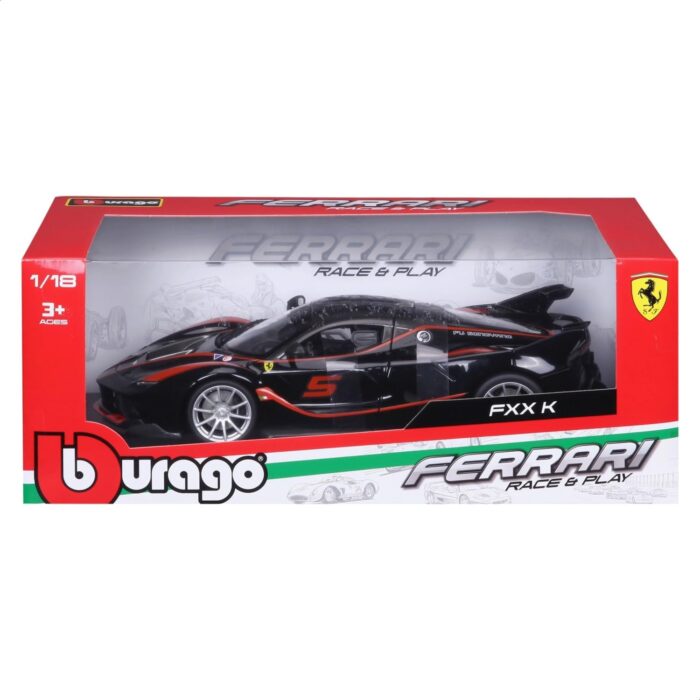Bburago - 1:18 Ferrari FXX K – Black - Image 9
