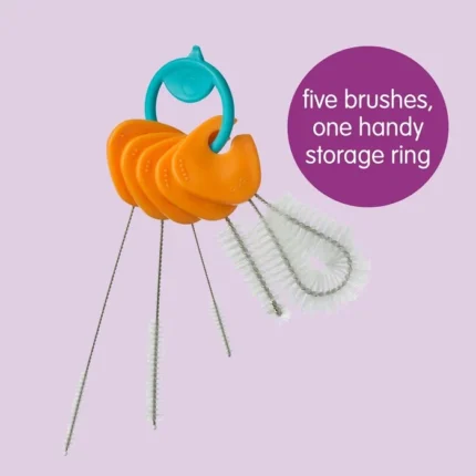 b.box Bottle & Straw Cleaning Brush Set (5 Brushes)