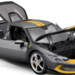 Bburago 1:18 Ferrari 296 GTB Assetto Fiorano – Grey/Yellow