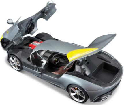 Bburago 1:18 Ferrari Monza SP1 – Grigio Titanio (Grey)