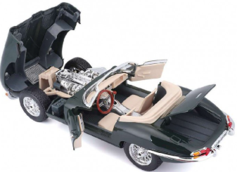 Bburago 1:18 Jaguar E-type Cabriolet (1961) – Green