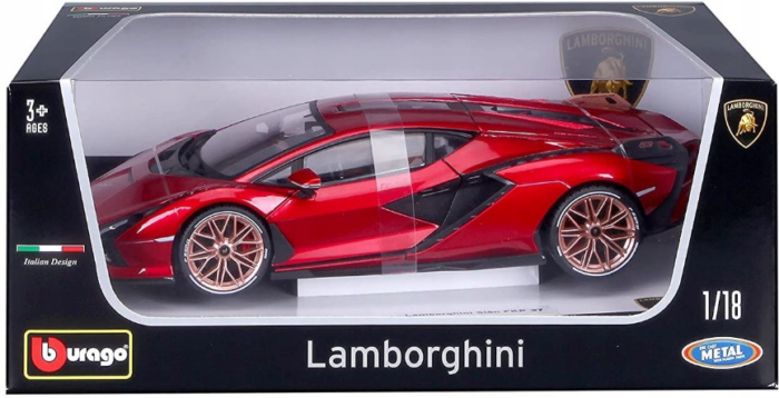 Bburago 1:18 Lamborghini Sián FKP 37 – Red