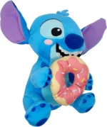 Disney Stitch Plush with Pink Donut – 9-Inch Medium Soft Toy