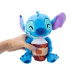 Disney Stitch Plush with Pumpkin Spice Latte – 9-Inch Medium Soft Toy
