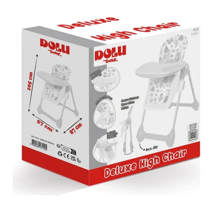 Dolu Lux High Chair – Blue