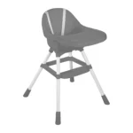 Dolu Nuve Practical High Chair – Stone Gray