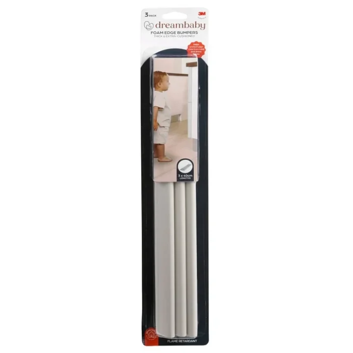 Dreambaby Foam Edge Bumpers 40cm – Grey (3 Pack)