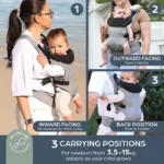 Dreambaby Journey 3-Position Baby Carrier – Grey