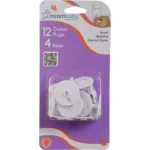 Dreambaby Keyed Outlet Plugs – 12 Plugs & 4 Keys