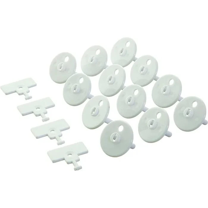 Dreambaby Keyed Outlet Plugs – 12 Plugs & 4 Keys