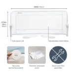 Dreambaby Maggie Bed Rail – White (Recessed & Flat Beds)