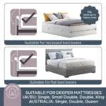 Dreambaby Maggie Bed Rail – White (Recessed & Flat Beds)