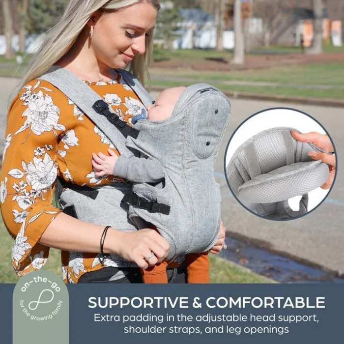 Dreambaby Oxford 3-in-1 Ergonomic Baby Carrier – Denim Grey