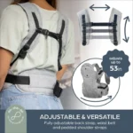 Dreambaby Oxford 3-in-1 Ergonomic Baby Carrier – Denim Grey
