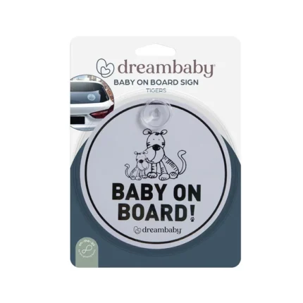 Dreambaby Round 'Baby on Board' Sign – Tigers
