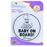 Dreambaby Round 'Baby on Board' Sign – Tigers