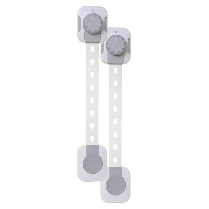Dreambaby Twist 'N Lock Multi-Purpose Latch – White/Grey (1 Pack)