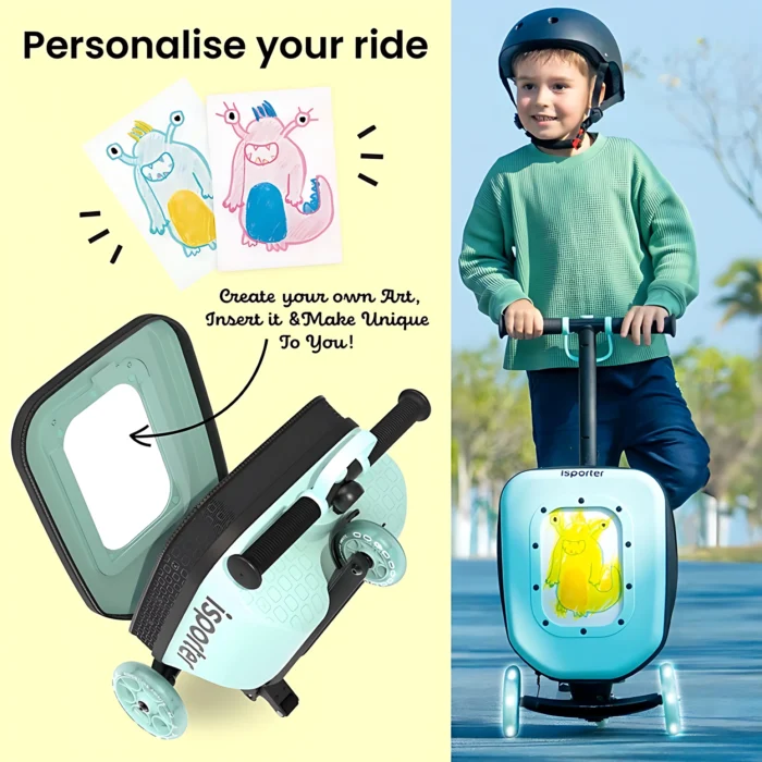 iSporter K3 3-Wheel Ride-On Luggage Scooter