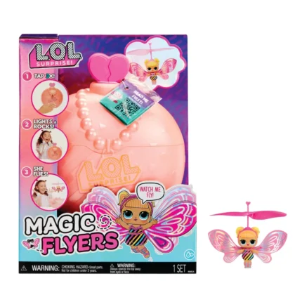 L.O.L. Surprise! Magic Flyers Flutter Star – Hand-Guided Flying Doll (Pink Wings)