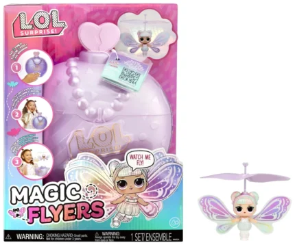 L.O.L. Surprise! Magic Flyers Sweetie Fly – Hand-Guided Flying Doll (Purple Wings)