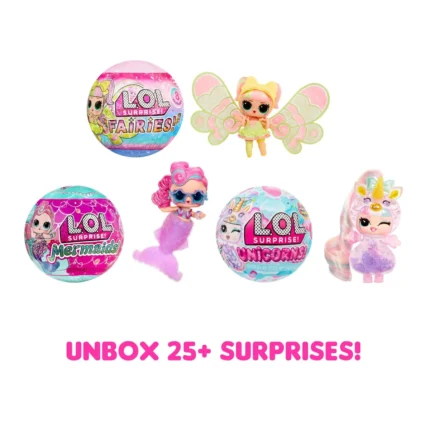 L.O.L. Surprise! Tots Just Add Water 3-Pack – 3 Make-Your-Own Fantasy Dolls, 25+ Surprises