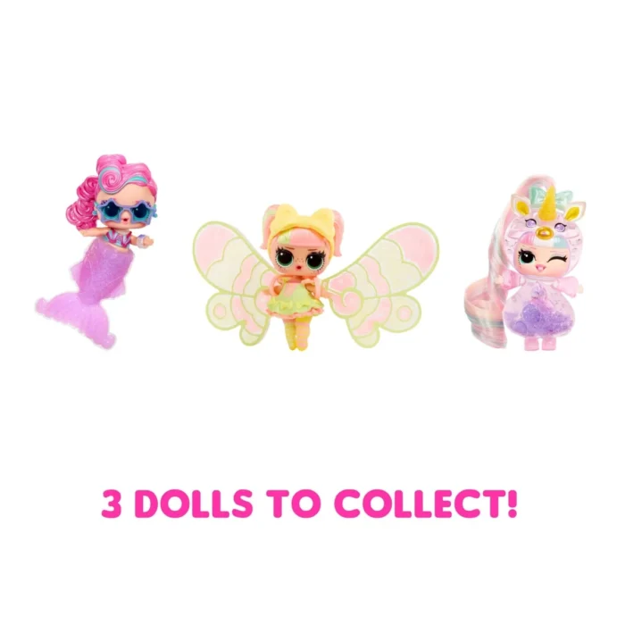L.O.L. Surprise! Tots Just Add Water 3-Pack – 3 Make-Your-Own Fantasy Dolls, 25+ Surprises