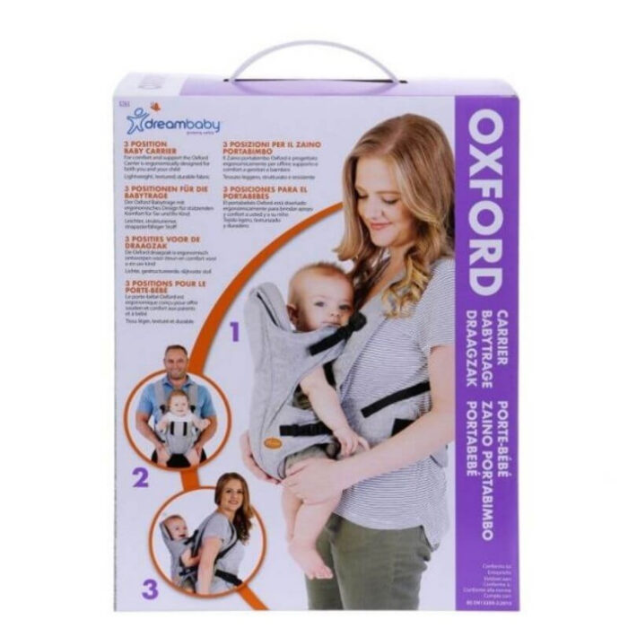 le3ab-007b19dec6d856_primary Dreambaby Oxford Ergonomic 3-In-1 Baby Carrier - Grey