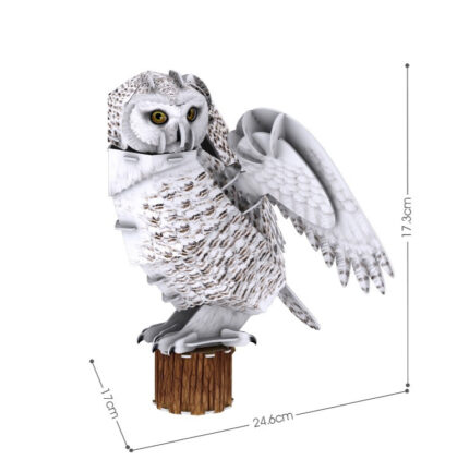 CubicFun National Geographic White Owl 3D puzzle 17x17.3x24.6cm 62 pcs