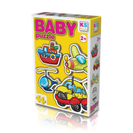 KS Puzzle - Baby Puzzle - TRANSPORTERS 15 Pieces