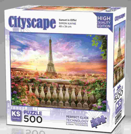 KS Games Puzzle Sunset In Eiffel - 500 PCS