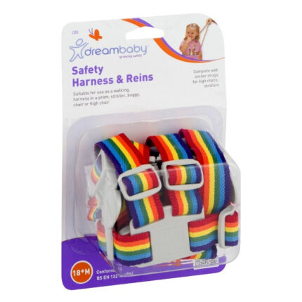 Dreambaby F203 Safety Harness & Reins - Rainbow 18+ months