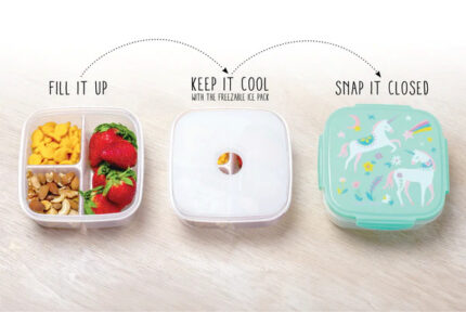 Stephen Joseph Snack Box With Ice Pack Unicorn