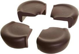 Dream Baby G1349 Bump Guard Corner Protectors 4 Pieces - Brown Table Protection