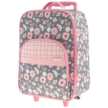 ALL OVER PRINT LUGGAGE CHARCOAL FLOWER (F22)