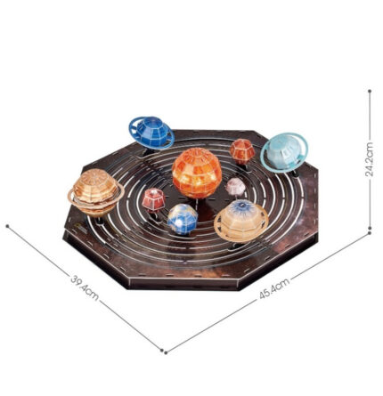 CubicFun Nasa Solar System 3D Puzzle, 39.4 X 45.4 X 12cm 173 pcs