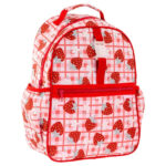 ALL OVER PRINT BACKPACK EMBROIDERED STRAWBERRY (F26)