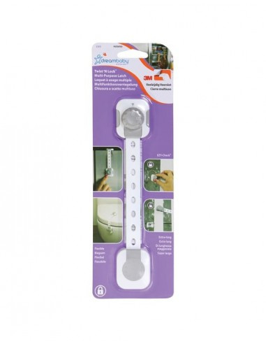 TWIST 'N LOCK MULTI-PURPOSE LATCH 1PK WHITE/GREY