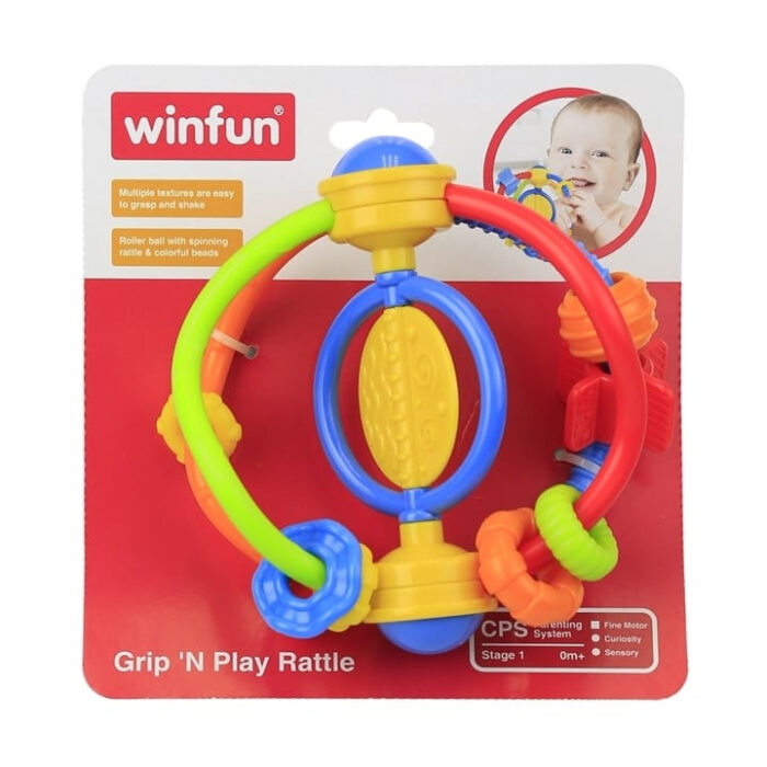 Winfun Grip and Play Rattle (10.4 x 24.6 x 12.8 cm)
