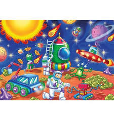 KS Puzzle Space Explorers Jumbo Puzzle 24 Pieces